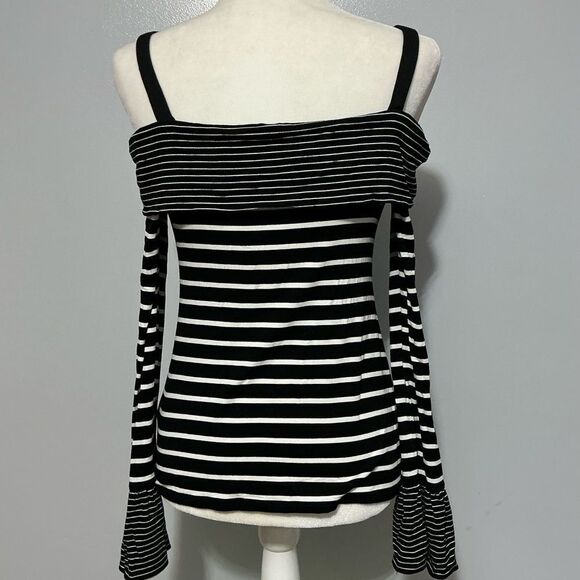 White House Black Market Striped Top adjustable straps size XS - Picture 4 of 7